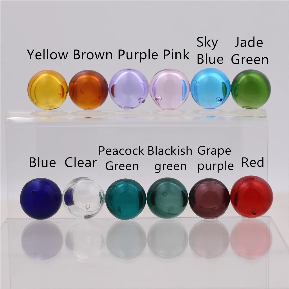 2piece Diffuser Perfume Glass Ball Pendant Refillable Essential Oil Aromatherapy Handmade Perfume Diffuser Ball For Jewelry Make