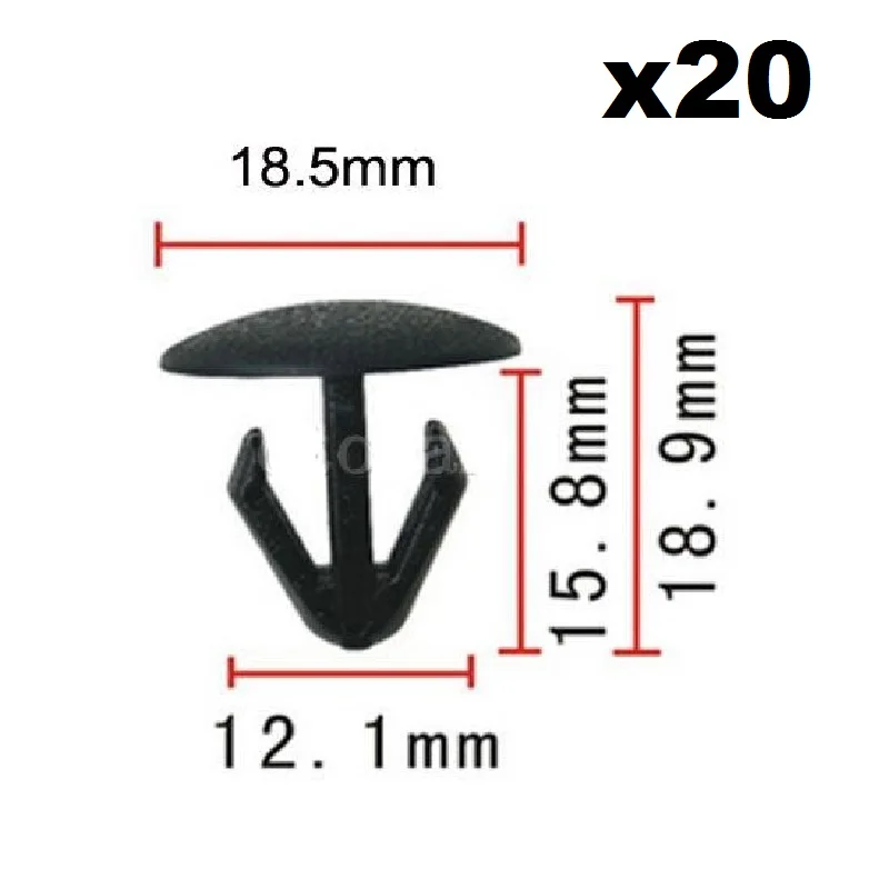 

20 шт OEM крепеж пистон автокрепеж для Honda, для Toyota (18x15x8 мм) 74842-659-0030 фиксированная пряжка