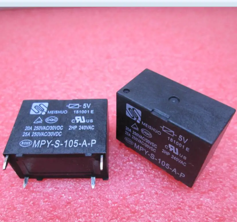 NEW relay MPY-S-105-A-P 5V MPY-S-105-A-P-5V MPYS105AP 5V 5VDC DC5V 25A 250VAC 4PIN 10pcs/lot