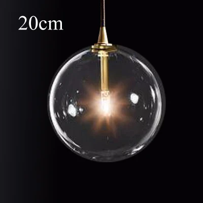 1 Light Clear Glass Globe LED G4 Luminaires Pendant Lights