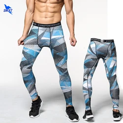 Camouflage Running Tights Men Jogging Sport Leggings Elasticity Fiber GYM Fitness Compression Pants Camo Quick-Drying Trousers