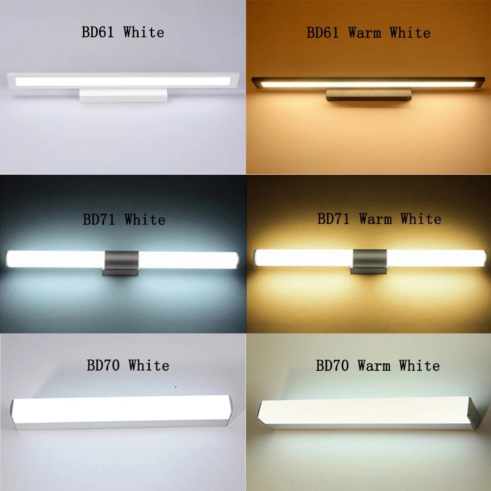 Imagem -02 - Luz de Led para Espelho Lustre Moderno de Parede em Acrílico com 12w 16w 22w Luminária de Corredor para Banheiro e Jantar Bd70 Bd71 Bd61