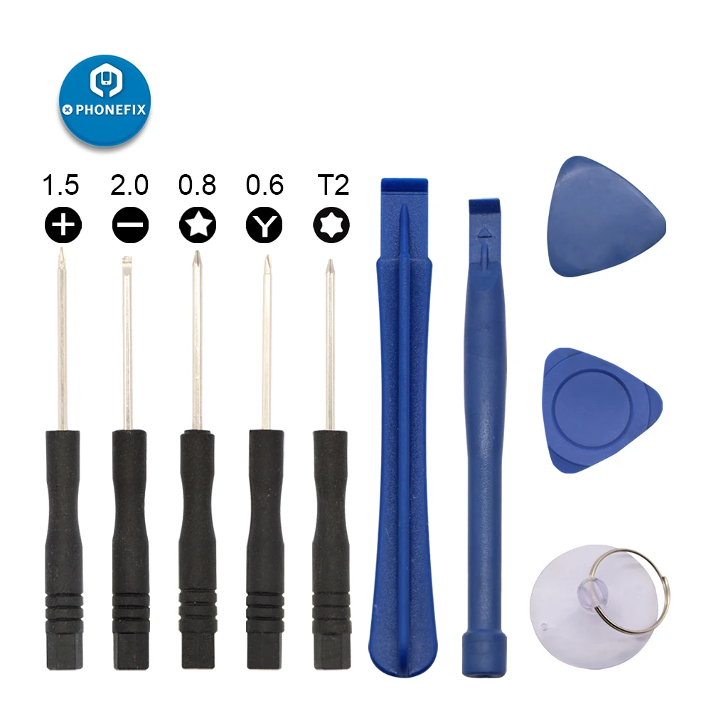 11 in 1 Kit di strumenti per leva di apertura Spudgers Kit di strumenti manuali per leva Kit di strumenti di riparazione professionali per telefono cellulare iPhone Samsung huawei