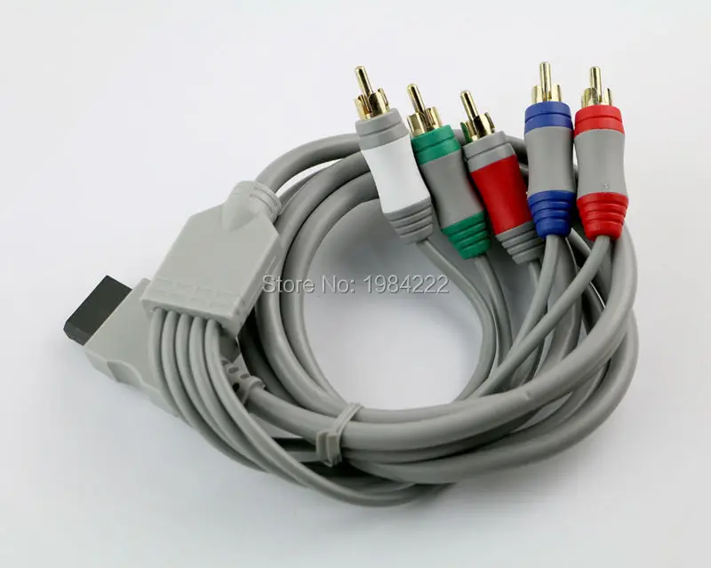 15 ชิ้น/ล็อต 1.8m Component 1080 P HDTV AV อะแดปเตอร์เสียงสายไฟ 5RCA สาย AV สําหรับ Wii Wii U คอนโซล