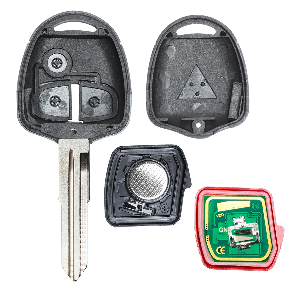 KEYECU 315MHz / 433MHz ID46/ 4D61 Remote Key Fob 2B/3B for Mitsubishi L200 Shogun Pajero Montero Triton Outlander