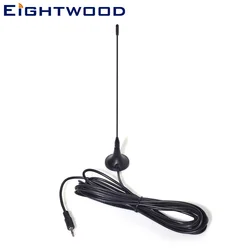 Eightwood Car DAB+ Radio Rod Antenna Aerial Magnetic Mount with 2.5mm Plug Male Connector RG174 Cable 4m for Pure Highway