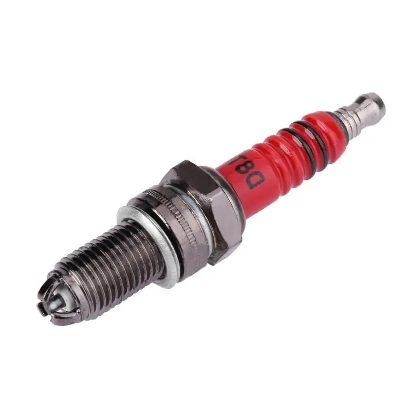 D8TC High Performance 3-Electrode Ignition Motorcycle Spark Plug for Honda for Yamaha Moto Accessories Reduce Carbon Deposition