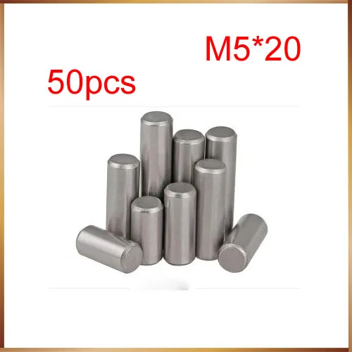 

50PCS M5*20 304stainless steel cylindrical pin positioning pin locating pin dowel pin dowel