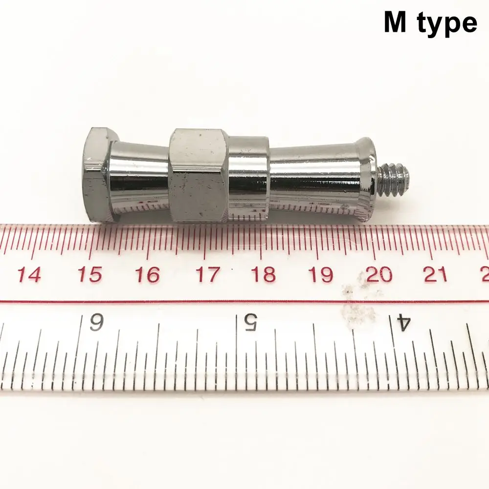 6in1 1/4 ''Ke 3/8'' Female Male Thread Spigot Stud Perangkat Adapter Sekrup Konversi untuk Payung Flash Light Tripod Aksesori Studio