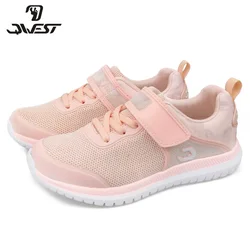 QWEST Spring Orthotic Leather Insole leisure sports running Shoe breathable girl sneaker Size 31-37 free shipping 91K-NQ-1263