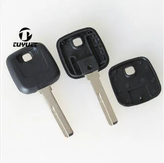 10PCS Car Blanks Key Case for Volvo S80 XC90 Transponder Key Shell Uncut Blade Key Case with logo