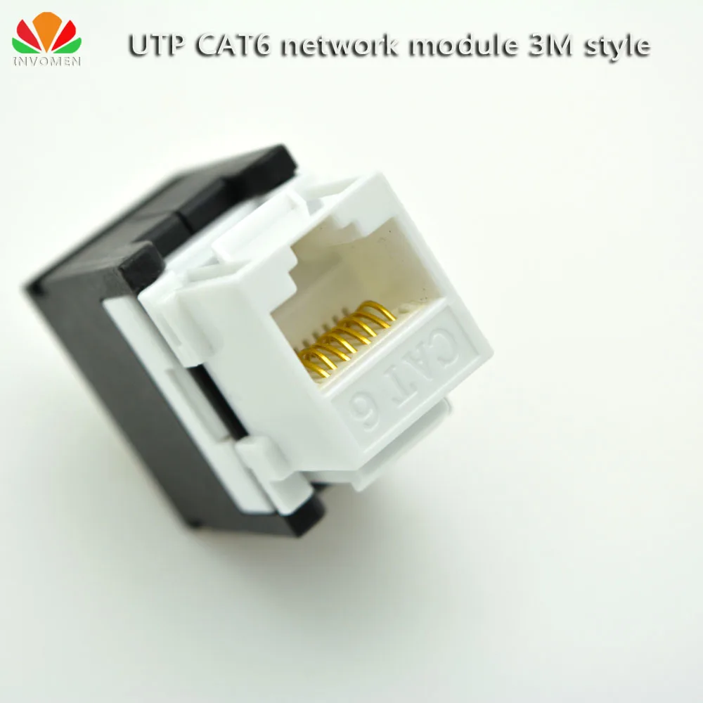 

UTP CAT6 network module 3M style 180 wire Tool-free RJ45 connector Gold-plated Information socket IO cable adapter Keystone Jack