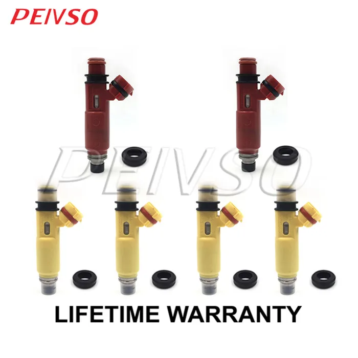 

PEIVSO 6pcs 195500-4450 N3H3-13-250A Fuel Injector For Mazda RX-8 1.3L 2004~2009 1955004450 N3H3-13-250