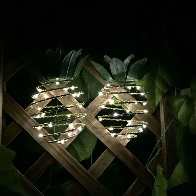 

Outdoor Solar Garden Lights, Pineapple Shape, Hanging Light, Waterproof Wall Lamp, Fairy Night Lights, Iron Wire Art, Home Decor