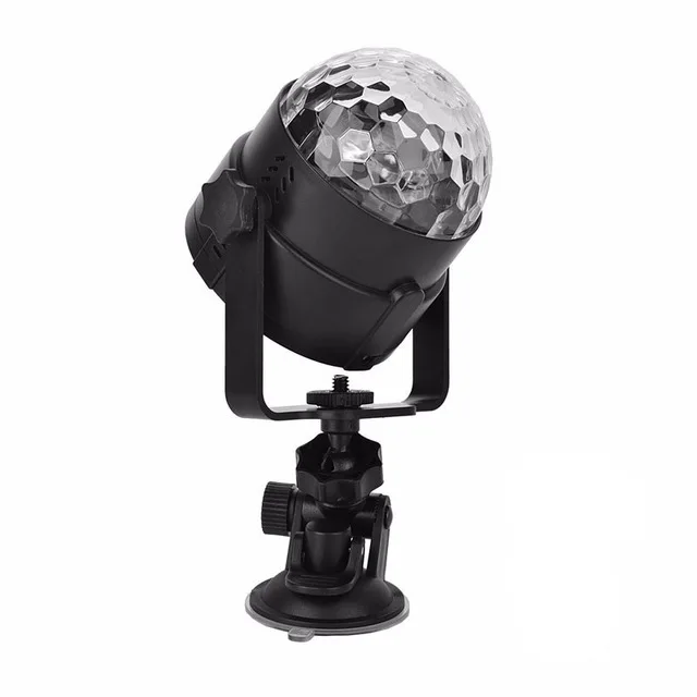 Mini RGB LED Crystal Magic Ball Stage Effect Lighting Lamp Bulb Sound Activated Projector Party Disco Club DJ Light Show Lumiere