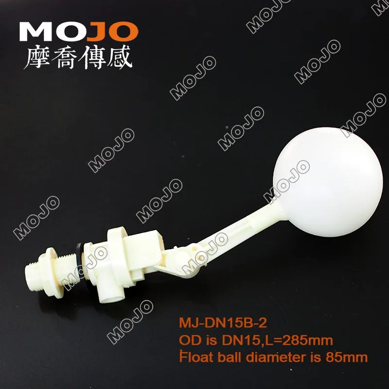 2025 MJ-DN15B-2(5pcs/lots) plastic water float valve ball, ball float check valve, G1/2 plastic float valve