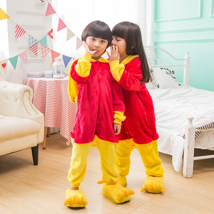 Boy Girl Pajamas Children Unisex pijamas Winnie Bear Kid Cartoon Animal Cosplay Pyjama Onesie Sleepwear Hoodie