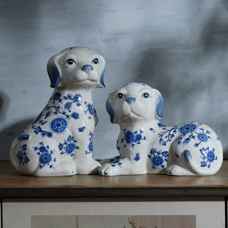 

Cracks in high temperature ceramics of dog ornaments in the Year of the Dog