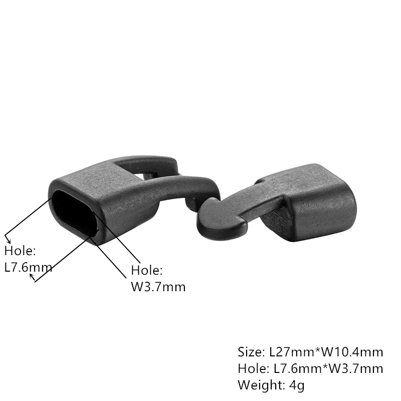 High Qolished DIY Alloy Buckle Accessories Leather Bracelet Making Jewelry Accessories L27*W10.4mm