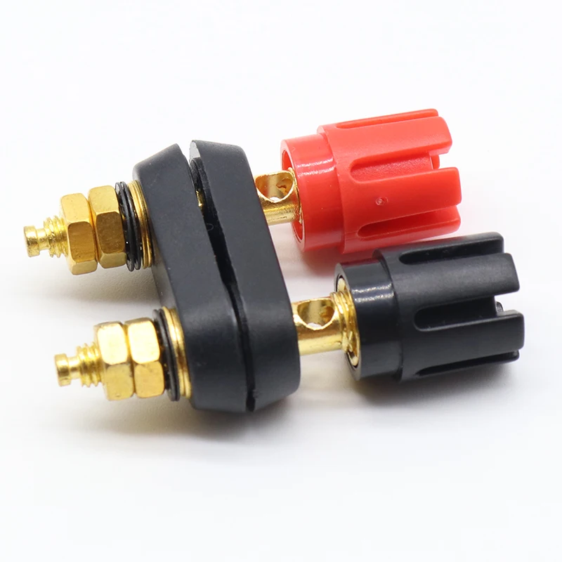 1 pcs Speaker banana plug BINDING POST terminal connector banana socket Dual Female Banana Plug for Speaker Amplifier