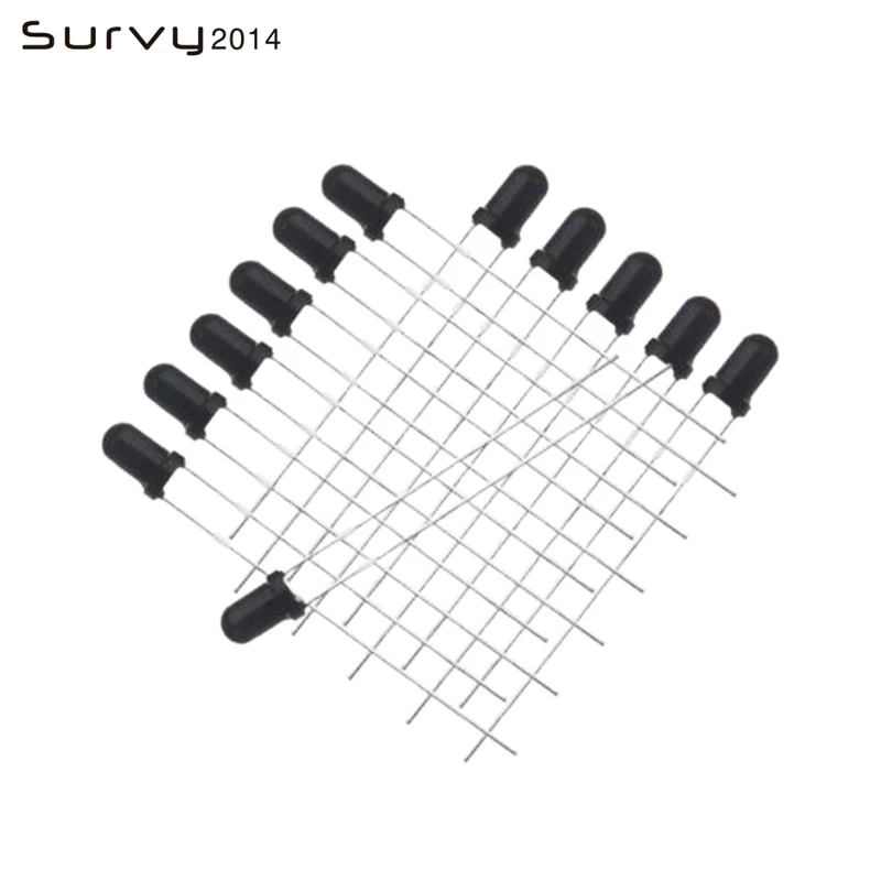 50/100PCS 3/5mm IR infrared F3/F5 940nm (Black) High Power Launch emission tube diode LED Lamp Emitting