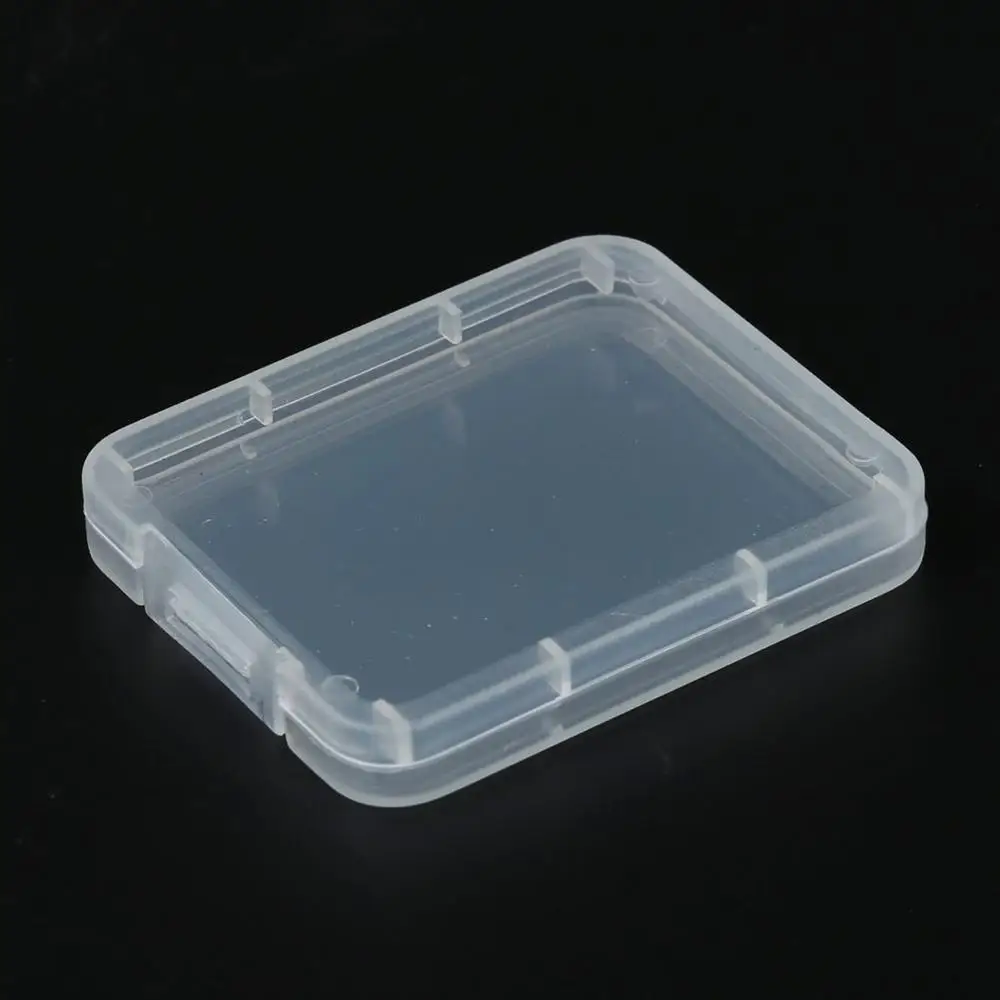 XRHYY 10 Pcs Plastic Transparent Convenient Memory Cards Organizer Box Case SD SDHC XD MMC CF Storage Case Small Box