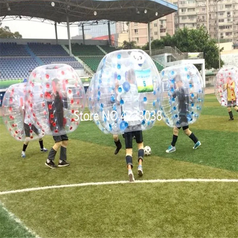 จัดส่งฟรี Air Bubble ฟุตบอล Zorb Ball 0.8 มม.100% PVC 1.5M Air กันชนผู้ใหญ่ Inflatable Bubble ฟุตบอล