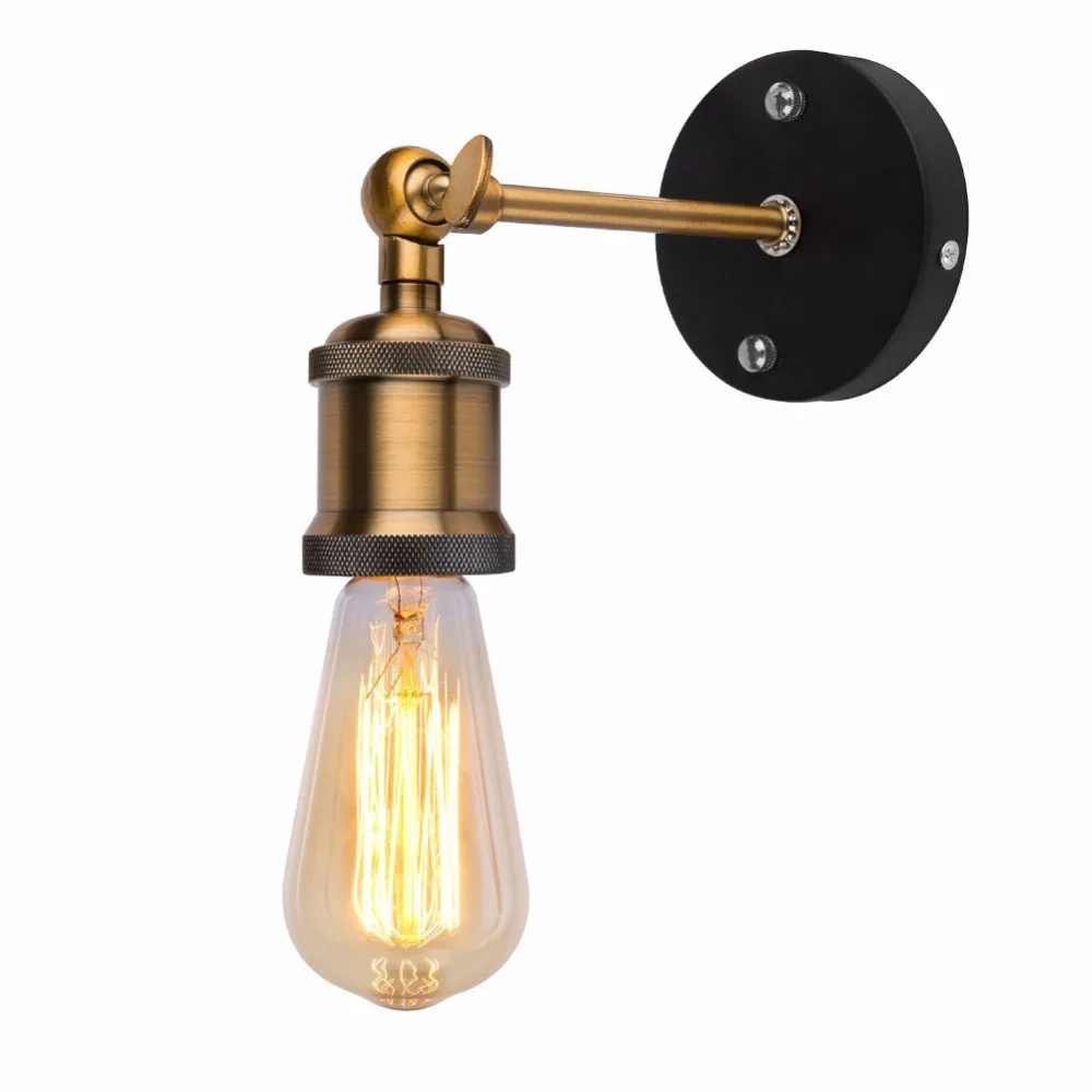 

DONWEI Village Retro Industrial Style E27 Iron Wall Lamp Indoor Decor Wall Lights for Loft Bar Restaurant Corridor Bedroom