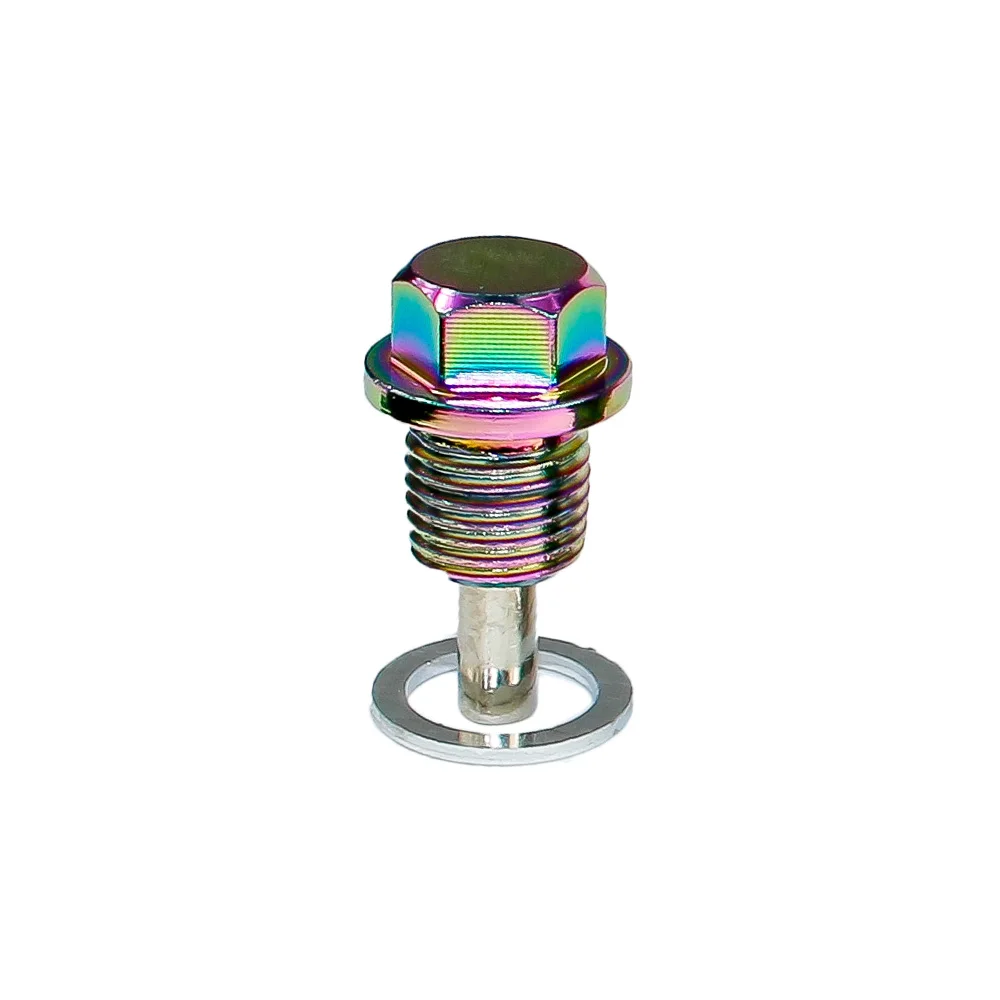 M12*1.25MM Neo Chrome Magnetic Oil Drain Plug /Oil Sump drain plug Nut for Most Cars with 12x1.25MM threaded