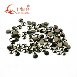 200pcs one bag round shape 1mm to 2mm natural marcasite loose stone For jewlery making DIY qianxiang hui