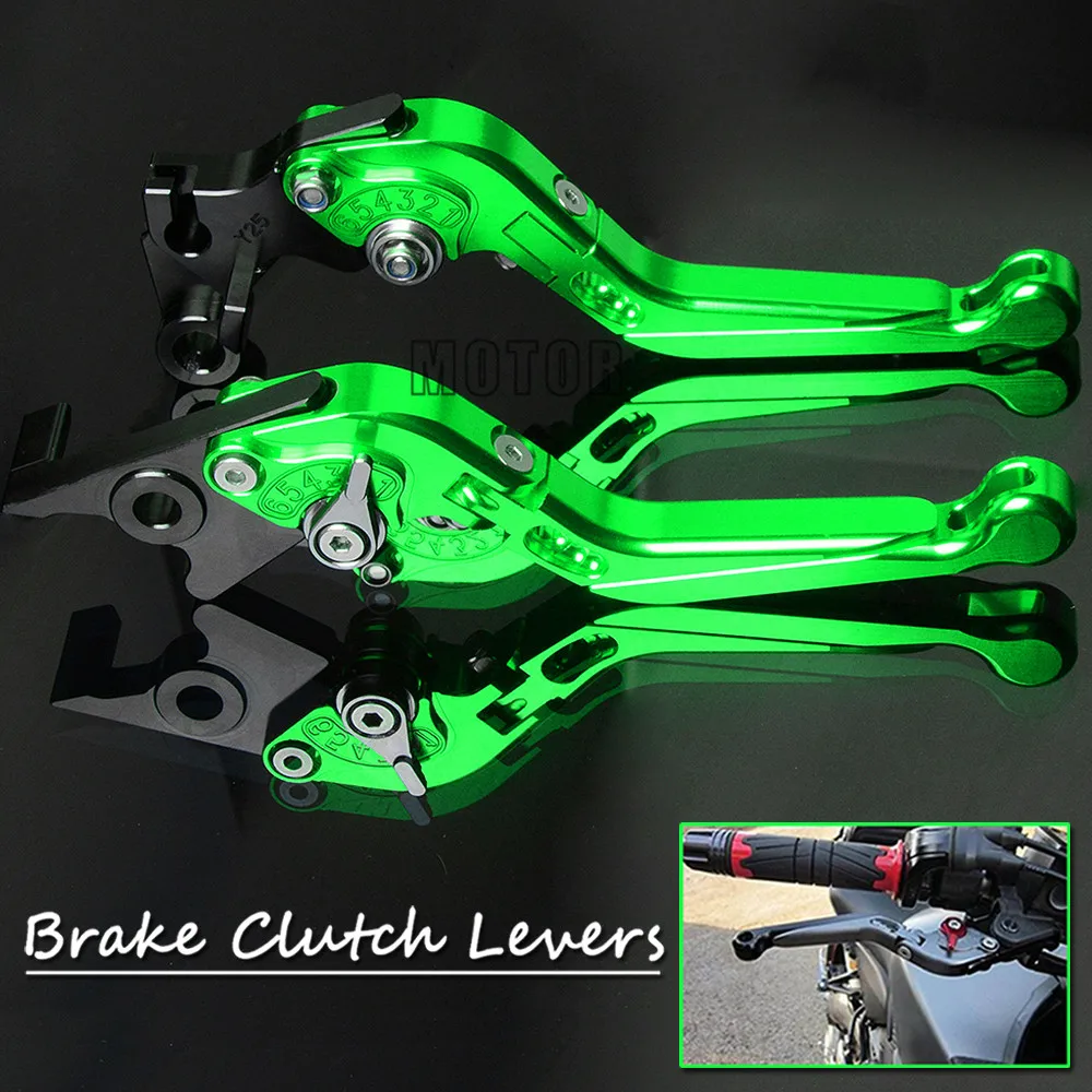 

Motorcycle Levers For Kawasaki NINJA 400R 650R ER6F ER6N VERSYS 650cc Brake Clutch Pivot CNC Extendable Lever 450 650 R ER 6 F N