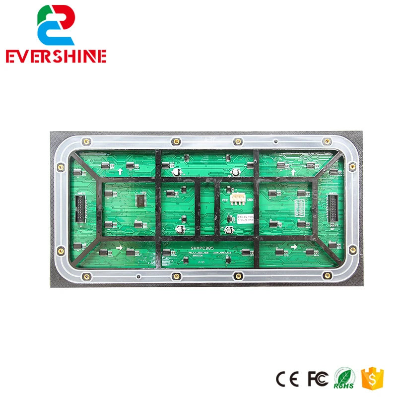 P10 outdoor Full color LED display module,320x160mm, 32*16 Pixels,SMD3535 rgb p10mm 1/4 scan led panel