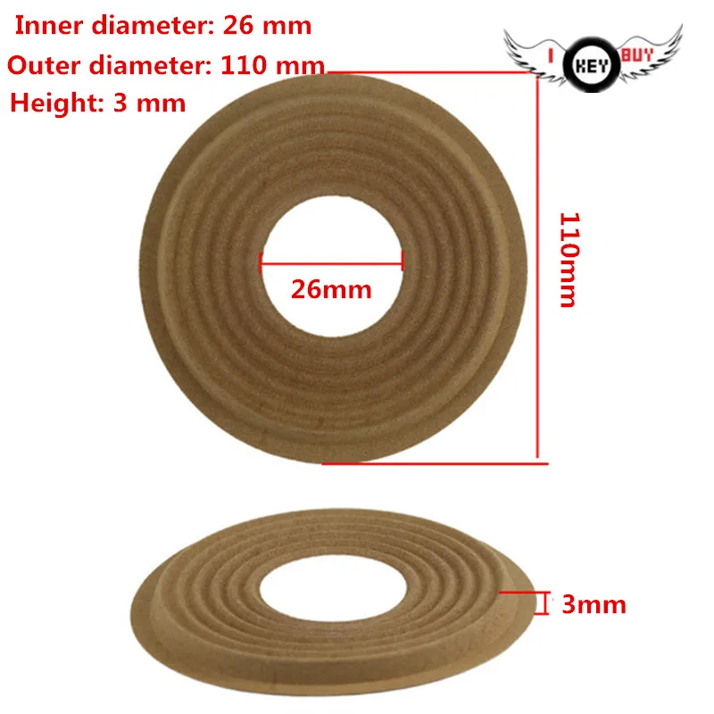 3 Pieces 110 MM 26 MM 3 MM Woofer speaker Spider Spring Pad Cloth Speaker Repair Woofer Bullet Wave Shrapnel