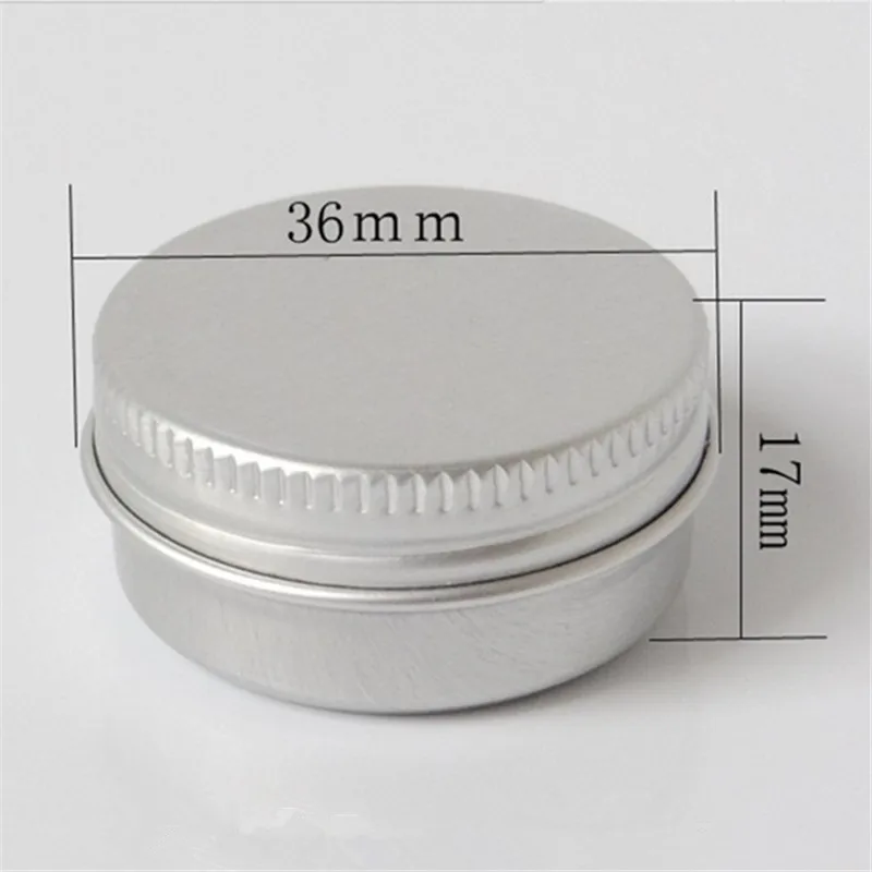 

100pcs 10G Aluminum Jar Tin Pots 10cc Metal Cosmetic Packaging Container 1/3oz professional cosmetics container