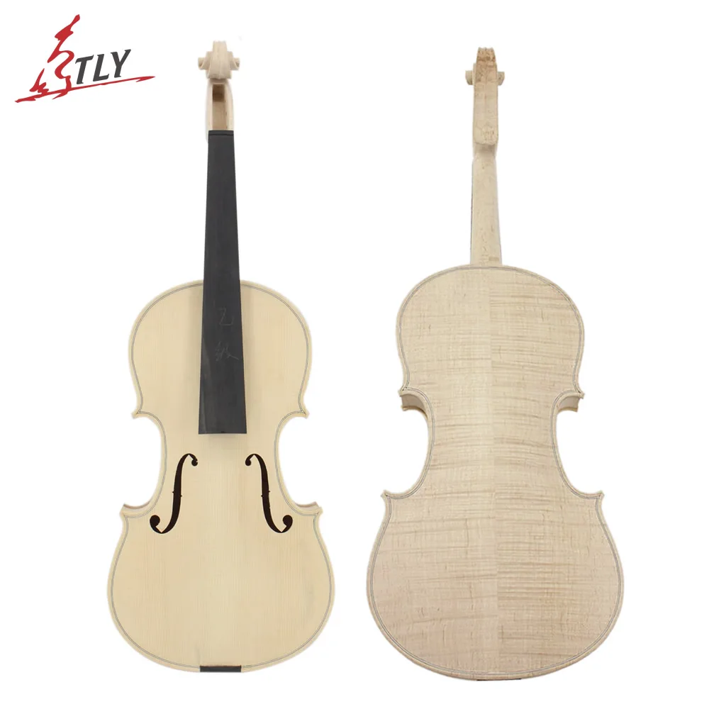 

with Natural Dried Flamed Maple Back, Spruce Top, White Blank, Music Instruments, Factory, 25 Years, Unfinished Violin