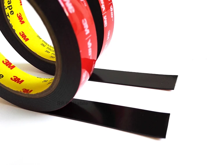 3M VHB 5952 Black Heavy Duty Mounting Tape Double Sided Adhesive Acrylic Foam Tape 20mmx3Mx1.1mm Decorative Stiffener Panel