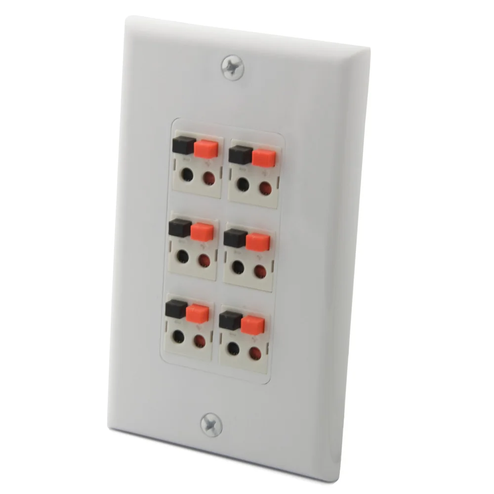 1 Gang Decorative Style 6.0 Speaker Wall Plate