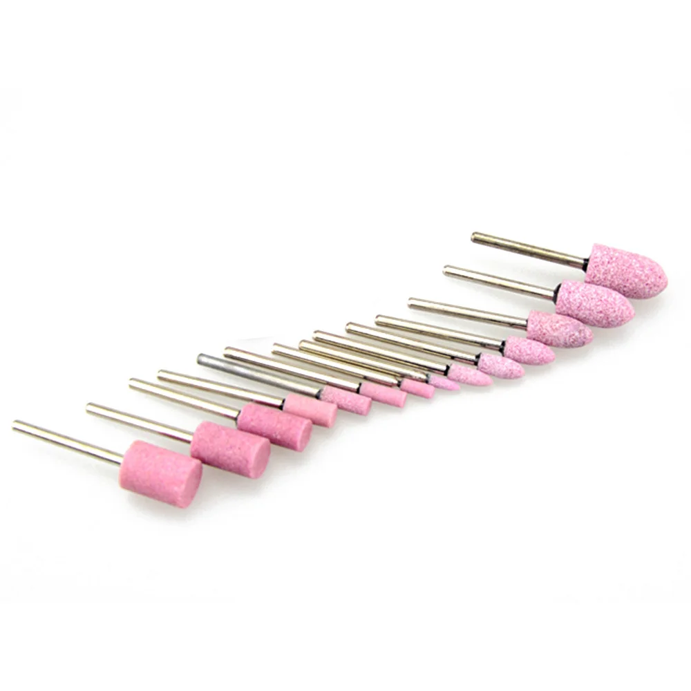 10Pcs Mandrel Mounted Stone Points Electric Grinding Accessories Polishing Head Wheel Tool For Dremel Rotary Power Tools