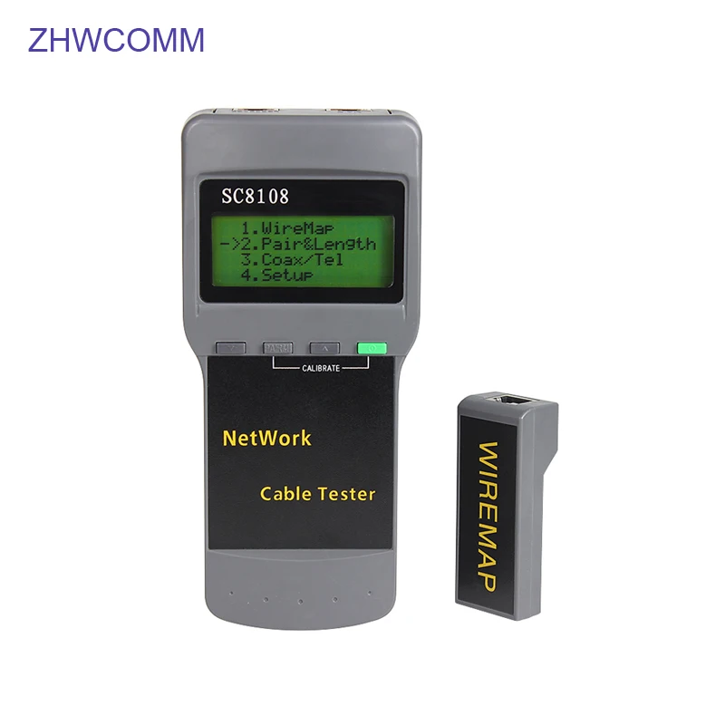 ZHWCOMM Multifunction SC8108 RJ45 Lan Network Cable Tester  STP UTP Ca5e Cat6 cable lengrh tester