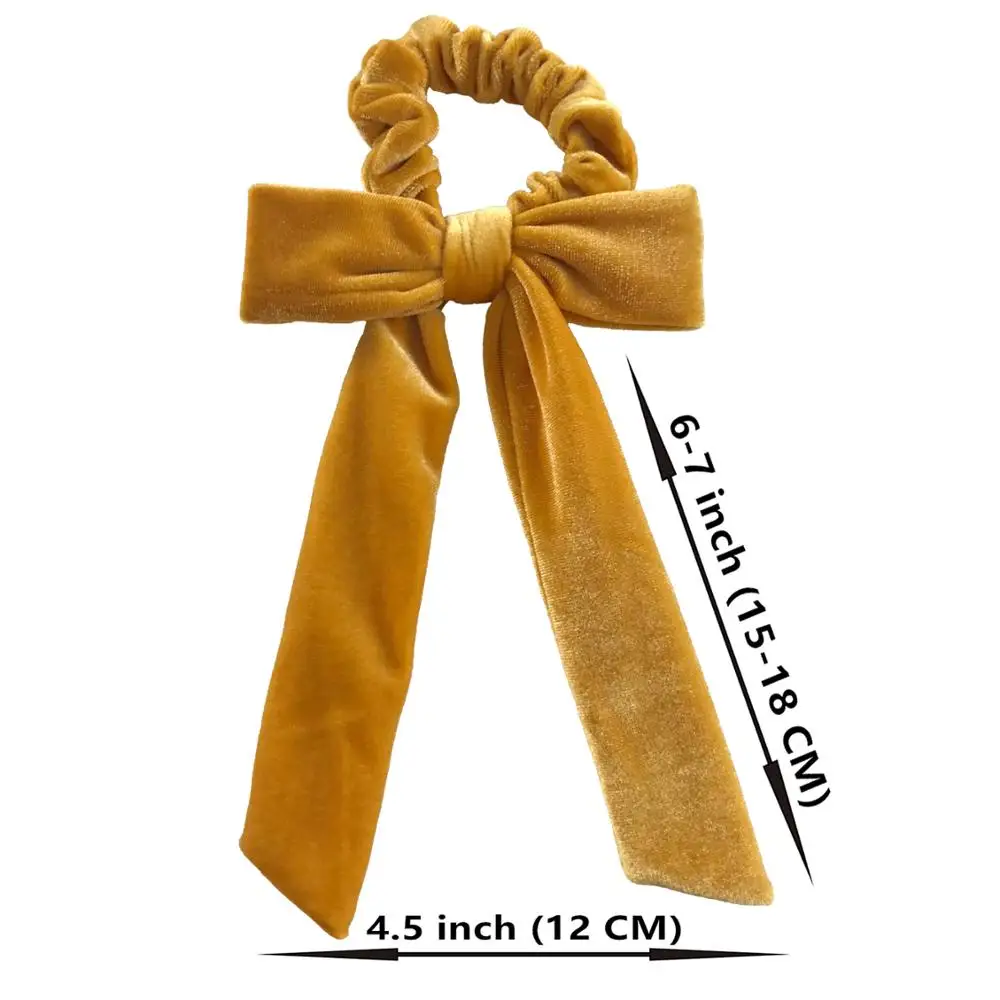 Fashion Bow Streamers Hair Ring Ribbons Girls Lady Hair elastic Bands Scrunchie Horsetail Tie Headwear Hair Accessories