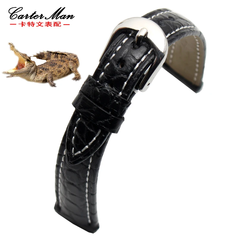 Crocodile watchband high quality Genuine leather strap 12mm 13mm 14mm 15mm 16mm small size women watch bracelet