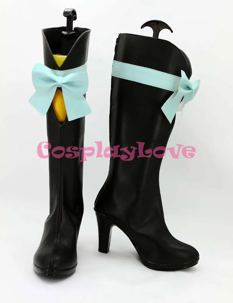 

Final Live Kirakira Sensation Ayase Eli Cosplay Shoes Custom Made Japanese Anime Lovelive! 2 Long Boots For Halloween