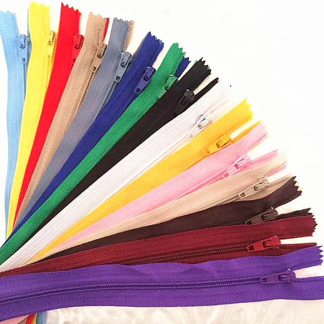 10pcs 18cm (7 Inch) Nylon Coil Zippers Tailor Sewer Craft Crafter's & FGDQRS (20 colors)