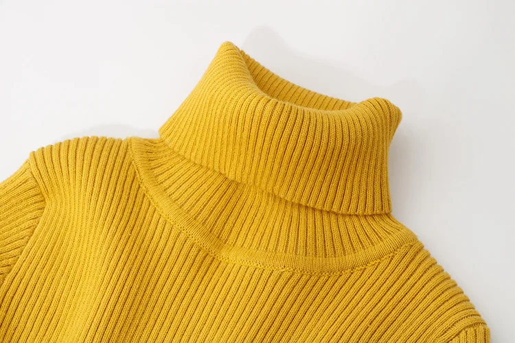 1-6Y Jungen Mädchen Rollkragenpullover Herbst Baby Pullover Kinder Pullover Für Winter Gestrickte Bodenbildung Jungen Pullover Vetement Enfant – Detail 28