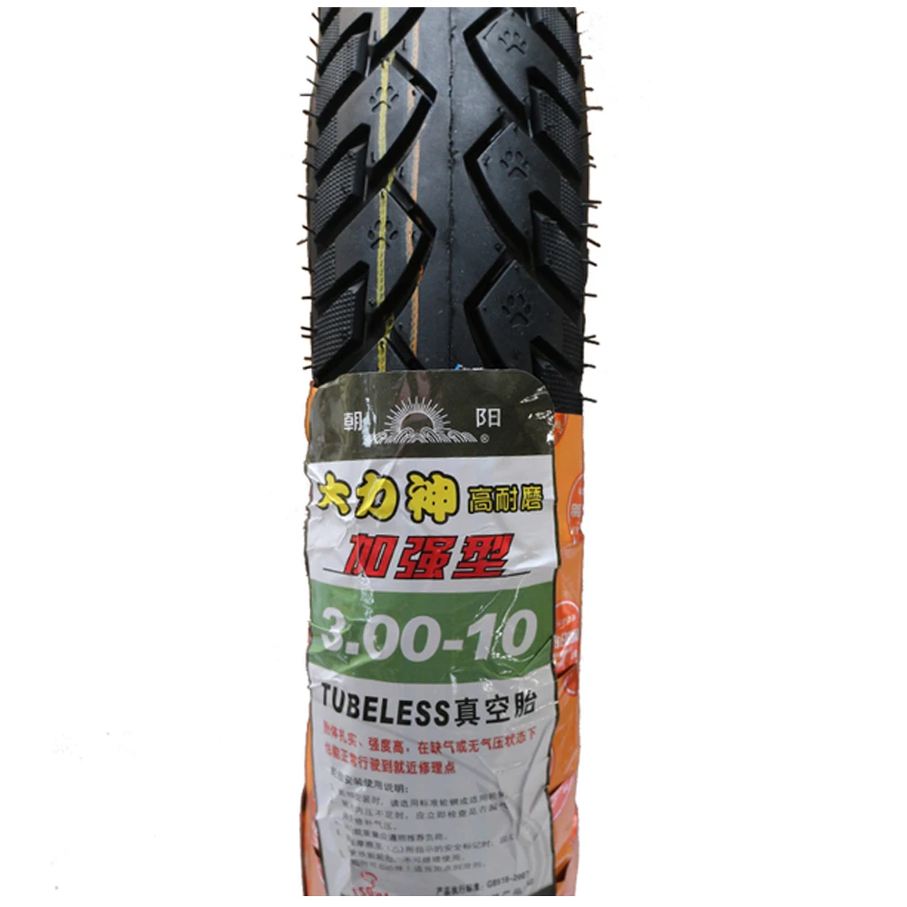 Vacuum Tubeless Tire 3.00-10 / 14x3.2 / 15x3.0 4PR fits Electric vehicle Electric Scooters e-Bike 14 x 3.2 / 15 x 3.0