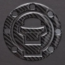 Real Carbon Fiber 3D Sticker Fuel Cap Pad Decals Fit For 99-07 Suzuki Hayabusa GSX1300R GSX600F