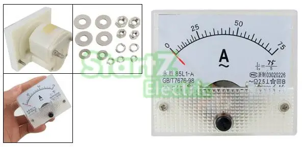 AC Analog Meter Panel 100A AMP Current Ammeters 85L1 0-100A Gauge