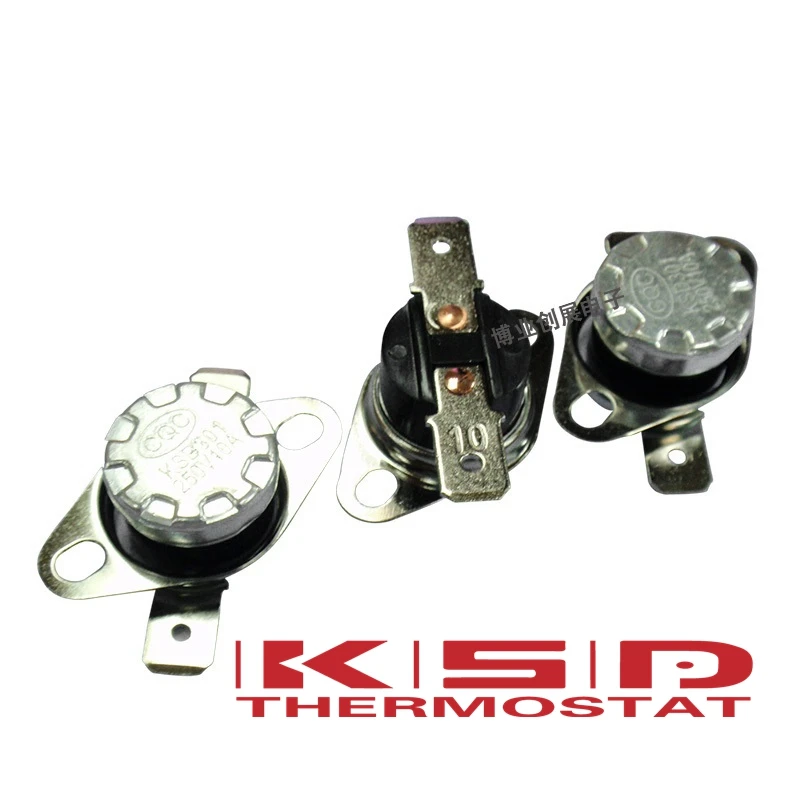 5pcs  KSD301 135C-160C Celsius degree 10A250V N.C. Normally Closed N.O. NormallyOpen Temperature Switch Thermostat 140/145/150/