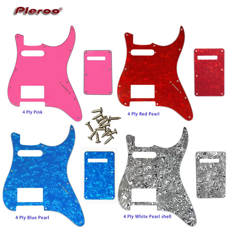 

Guitar Parts - For USA/Mexico Fd Strat 72' 11 Screw Hole Standard PAF Humbcker Hs Guitar Pickguard & Back Plate Scratch Plate