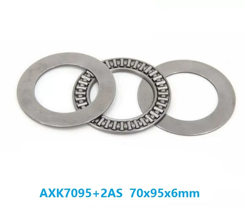 10pcs/lot AXK7095+2AS Plane Thrust Need Roller Bearing 70x95x6mm needle roller cage assemblies 70*95*6mm